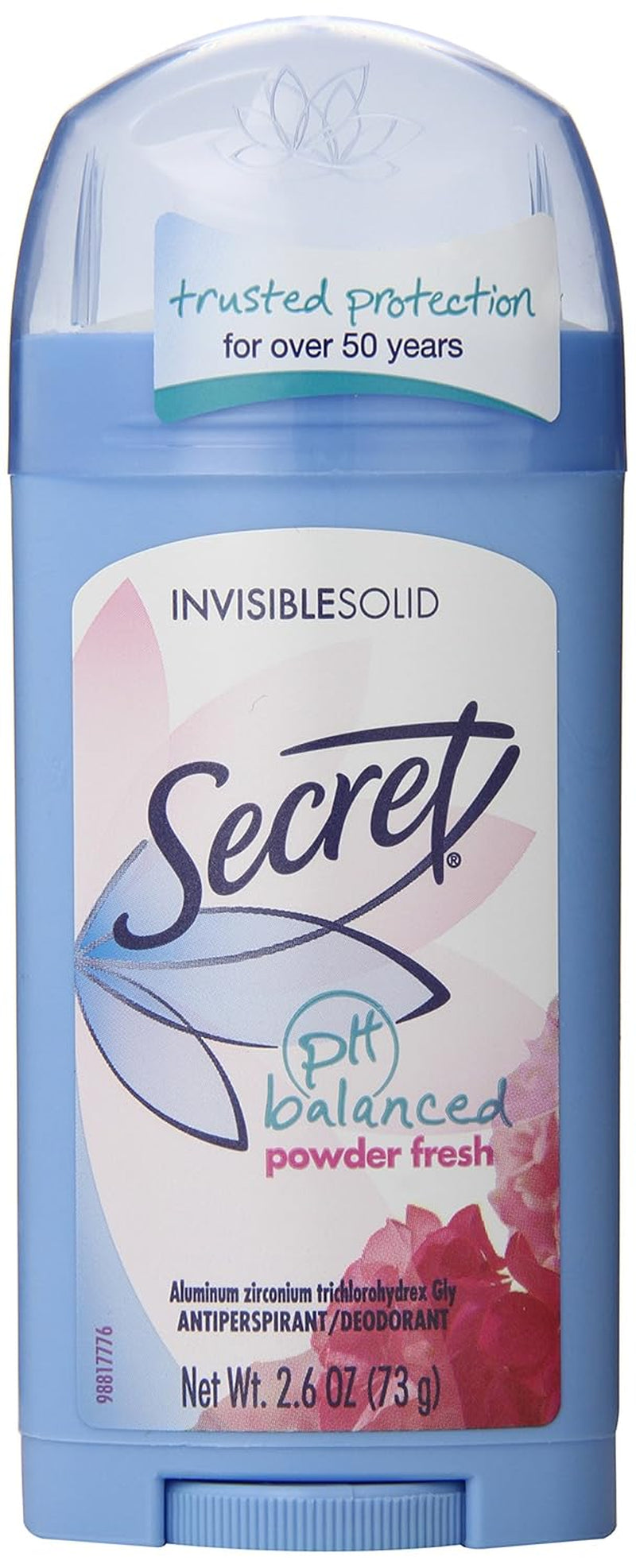 Antiperspirant and Deodorant for Women, 24Hr Sweat & Odor Protection, PH Balanced Protection, Gentle on Skin, Invisible Solid, Clean Lavender Scent, 2.6 Oz (Pack of 2)