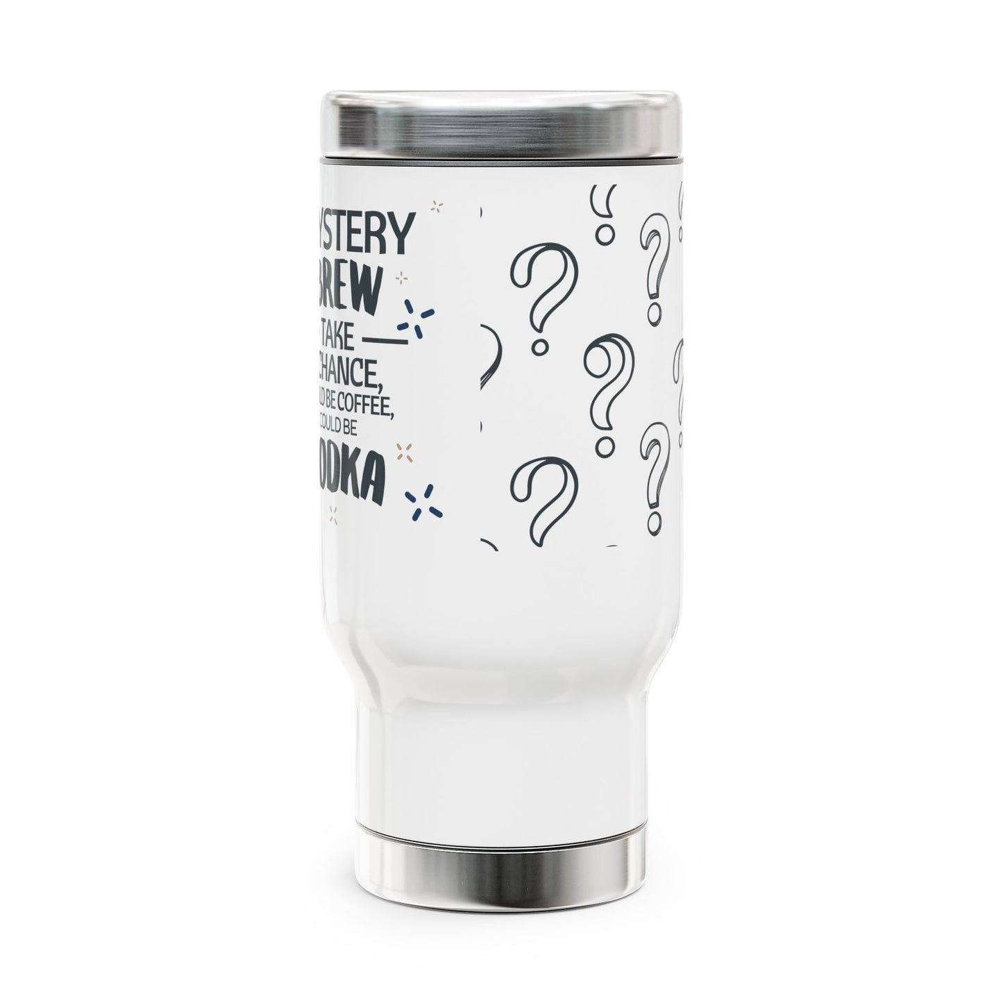 Stainless Steel Travel Mug with Handle - 14oz | Adventure-Ready Insulated Design