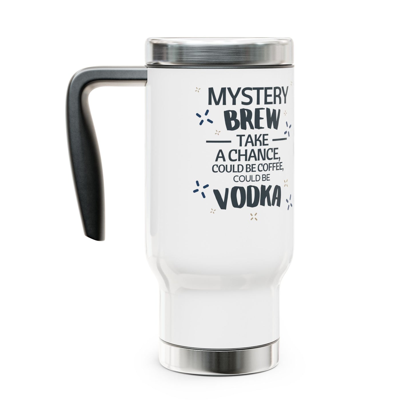 Stainless Steel Travel Mug with Handle - 14oz | Adventure-Ready Insulated Design