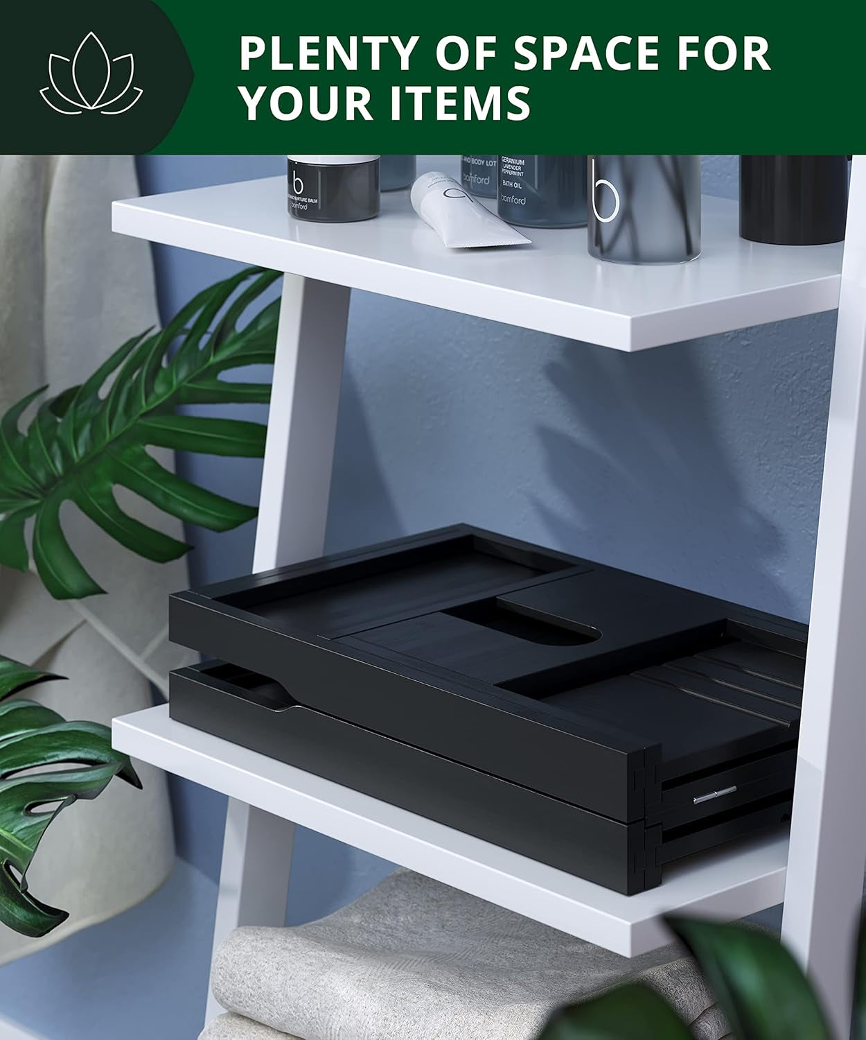 Premium Foldable Bathtub Tray - Wood Bath Tray for Tub, Bamboo Shelf, Expandable Bath Table Trays, Bathtub & Bathroom Accessories for New Home & Mothers Day & Birthday Gifts for Mom