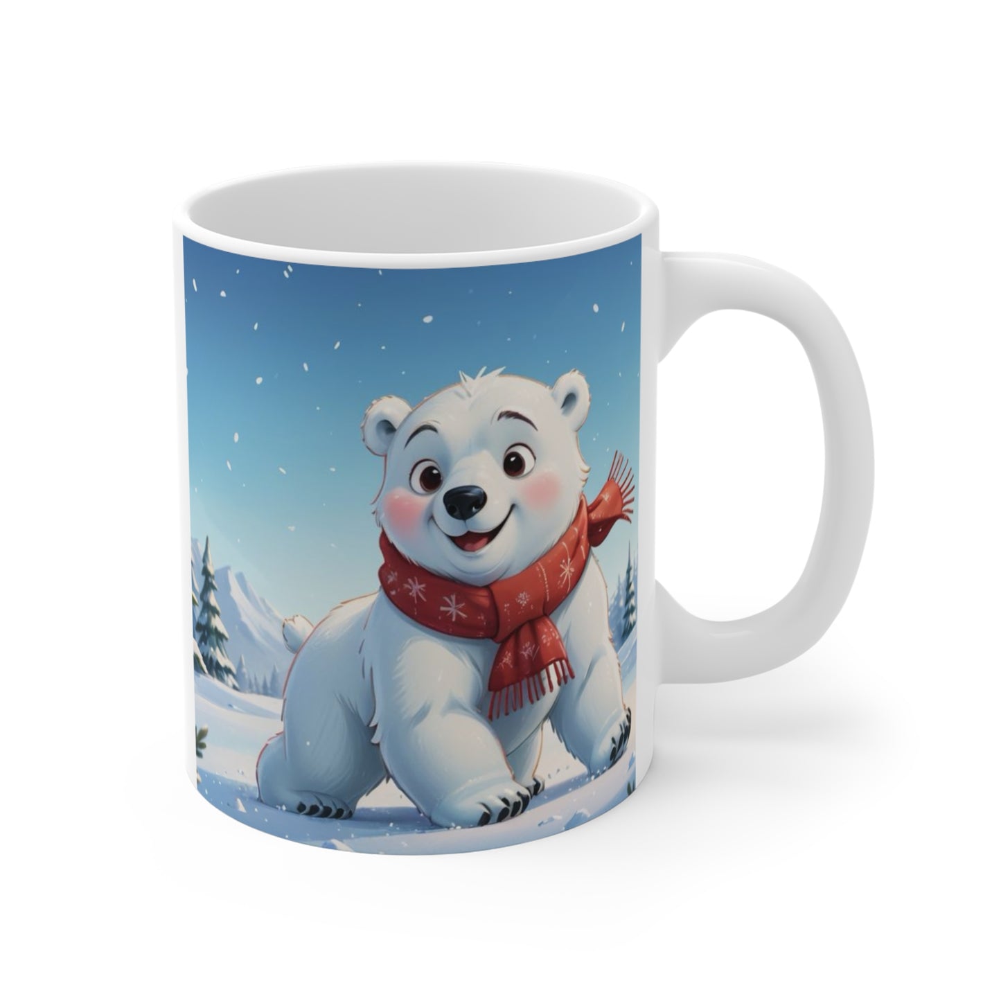 Snow Much Better with Coffee - Winter-Themed 11oz Ceramic Mug | BPA-Free, Durable, Perfect for Coffee, Tea, Hot Chocolate & Gifts.
