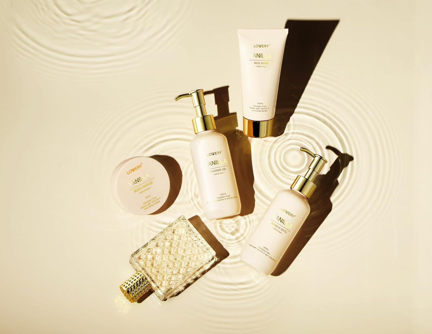 Gifts for Women, Vanilla Spa Gift Basket for Women - Self Care Kit Bath Set with Shower Gel, Bubble Bath, Perfume, Gua Sha, Jade Roller - Birthday Gift Set, Mom, Mother'S Day