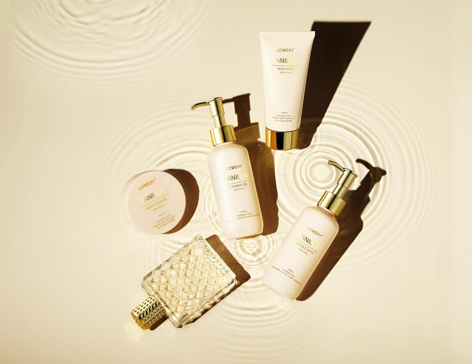 Gifts for Women, Vanilla Spa Gift Basket for Women - Self Care Kit Bath Set with Shower Gel, Bubble Bath, Perfume, Gua Sha, Jade Roller - Birthday Gift Set, Mom, Mother'S Day