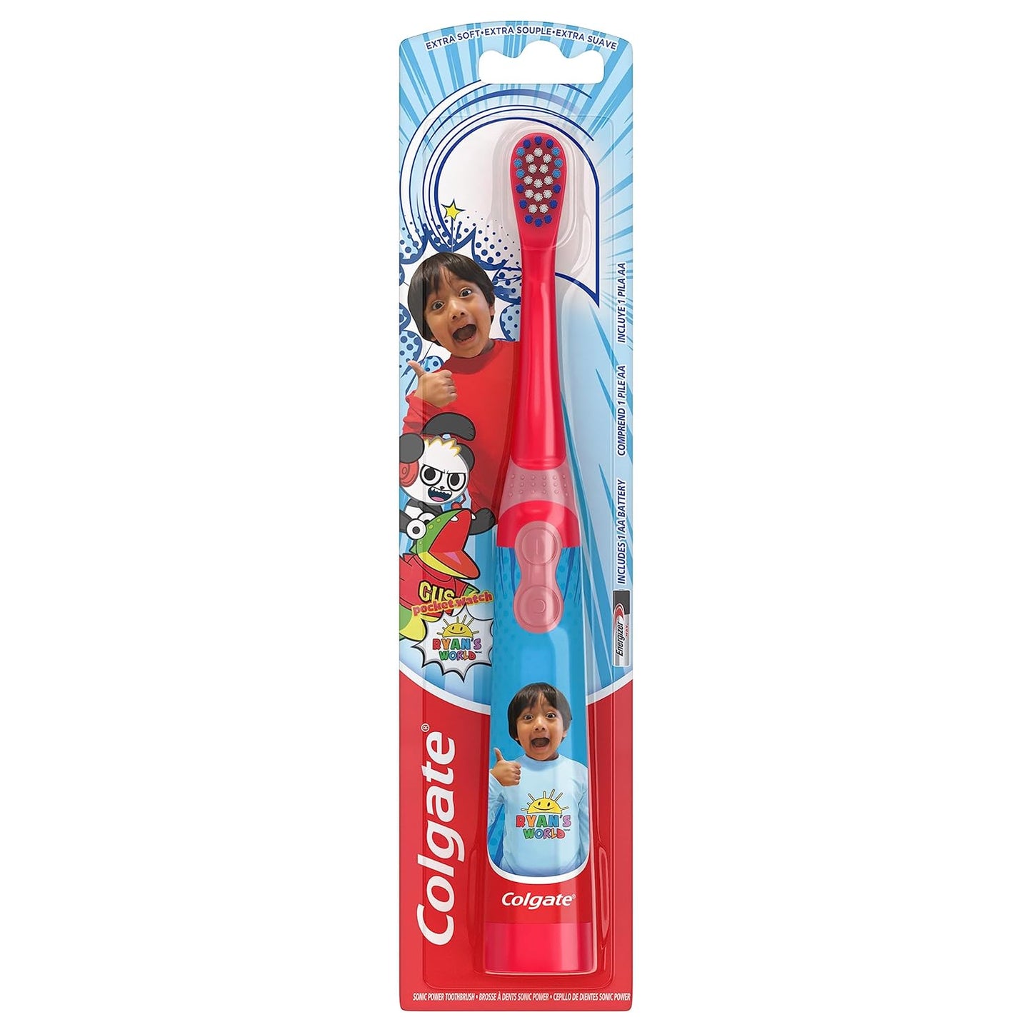 Kids Battery Powered Toothbrush, Ryan'S World, Extra Soft Bristles, 1 Pack