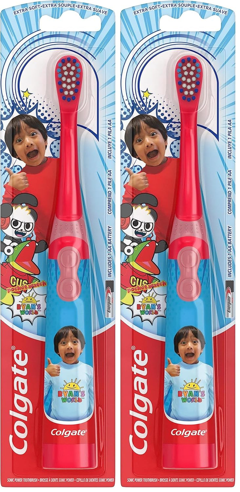 Kids Battery Powered Toothbrush, Ryan'S World, Extra Soft Bristles, 1 Pack