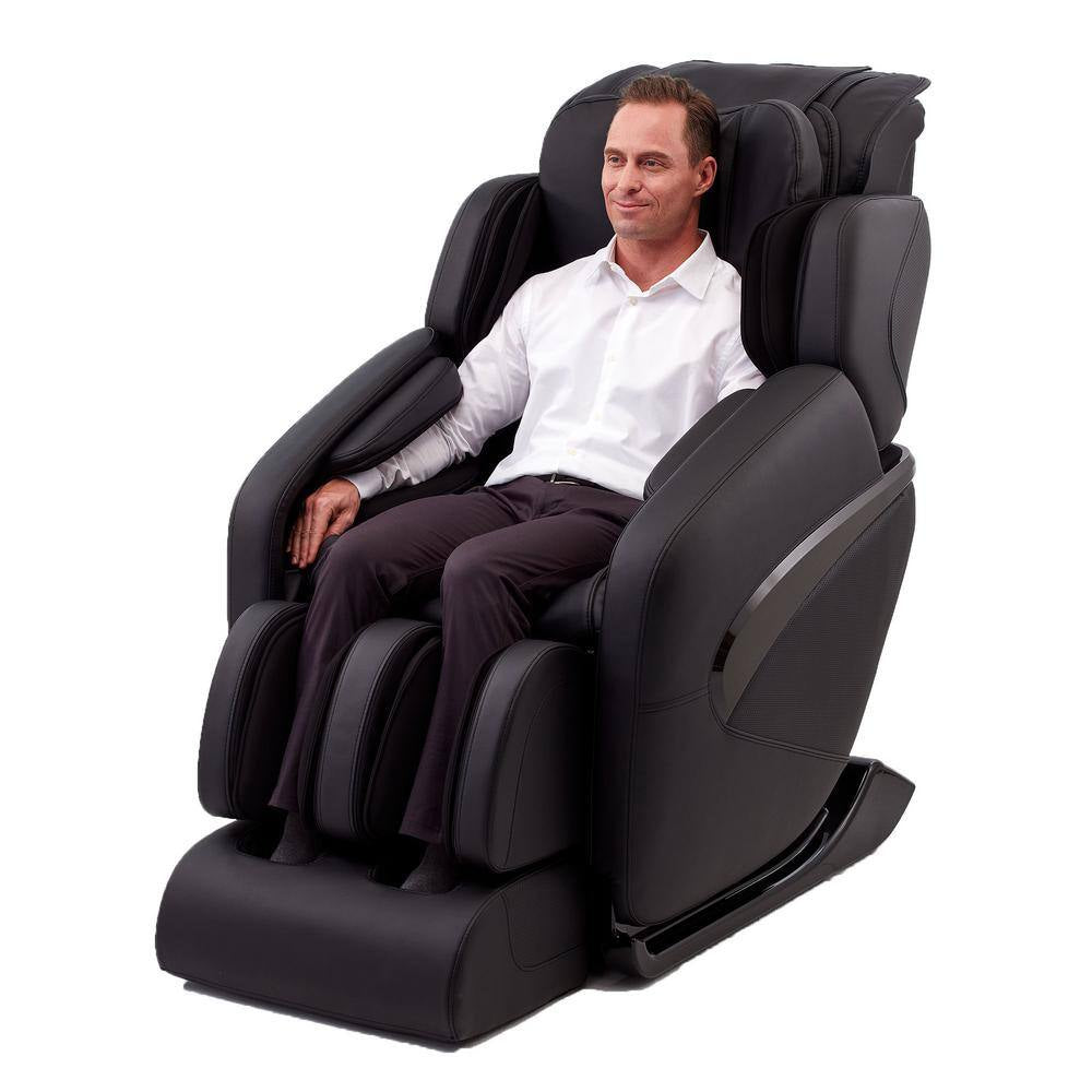 Jin Black Synthetic Leather SL Track Deluxe Massage Chair