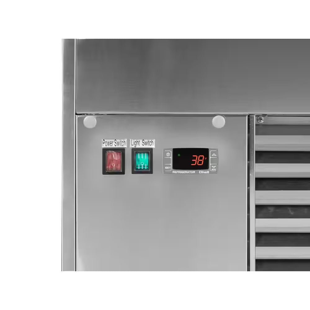 71 In. 30 Cu.Ft. Refrigerated Bakery Display Case Stainless Steel Glass Front