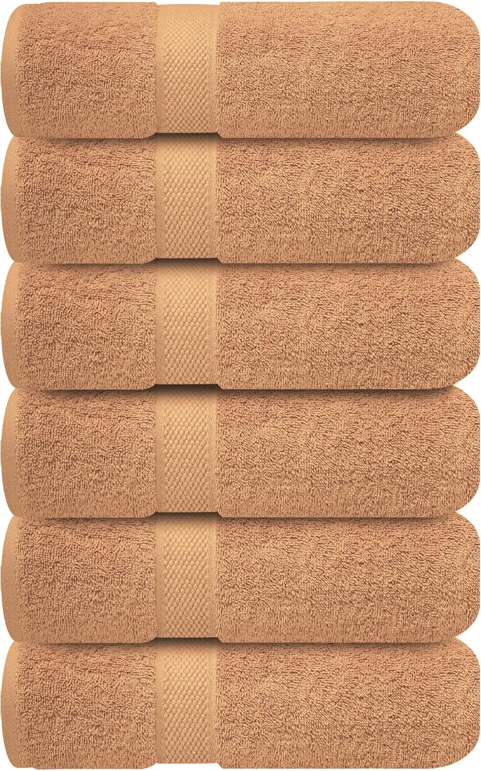 Luxury Wash Cloths for Showering [13X13] – 100% Cotton Washcloths [Pack of 12], Soft and Absorbent Face Towels for Bathroom Wash Clothes, Gym, and Spa (Brilliant White)