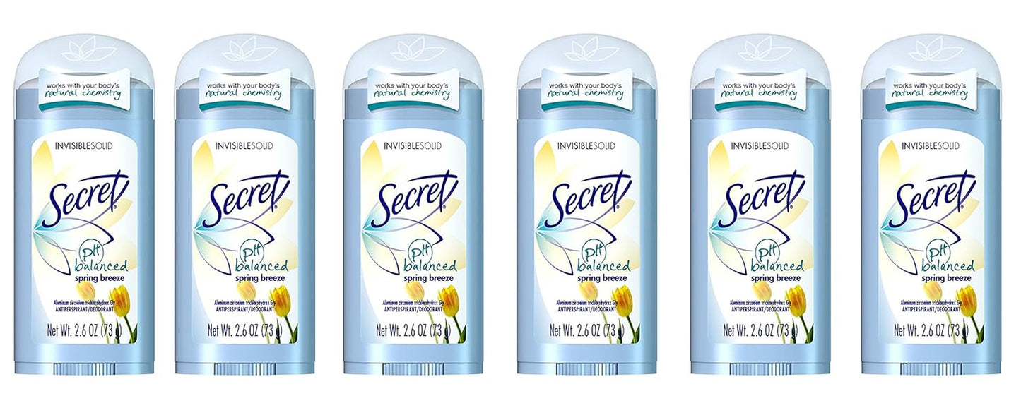 Antiperspirant and Deodorant for Women, 24Hr Sweat & Odor Protection, PH Balanced Protection, Gentle on Skin, Invisible Solid, Clean Lavender Scent, 2.6 Oz (Pack of 2)