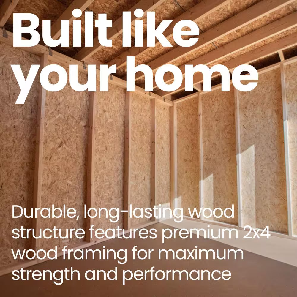 Do-It Yourself Astoria 12 Ft. X 20 Ft. Wood Garden Shed Storage with Smartside and Floor System Included (240 Sq. Ft.)