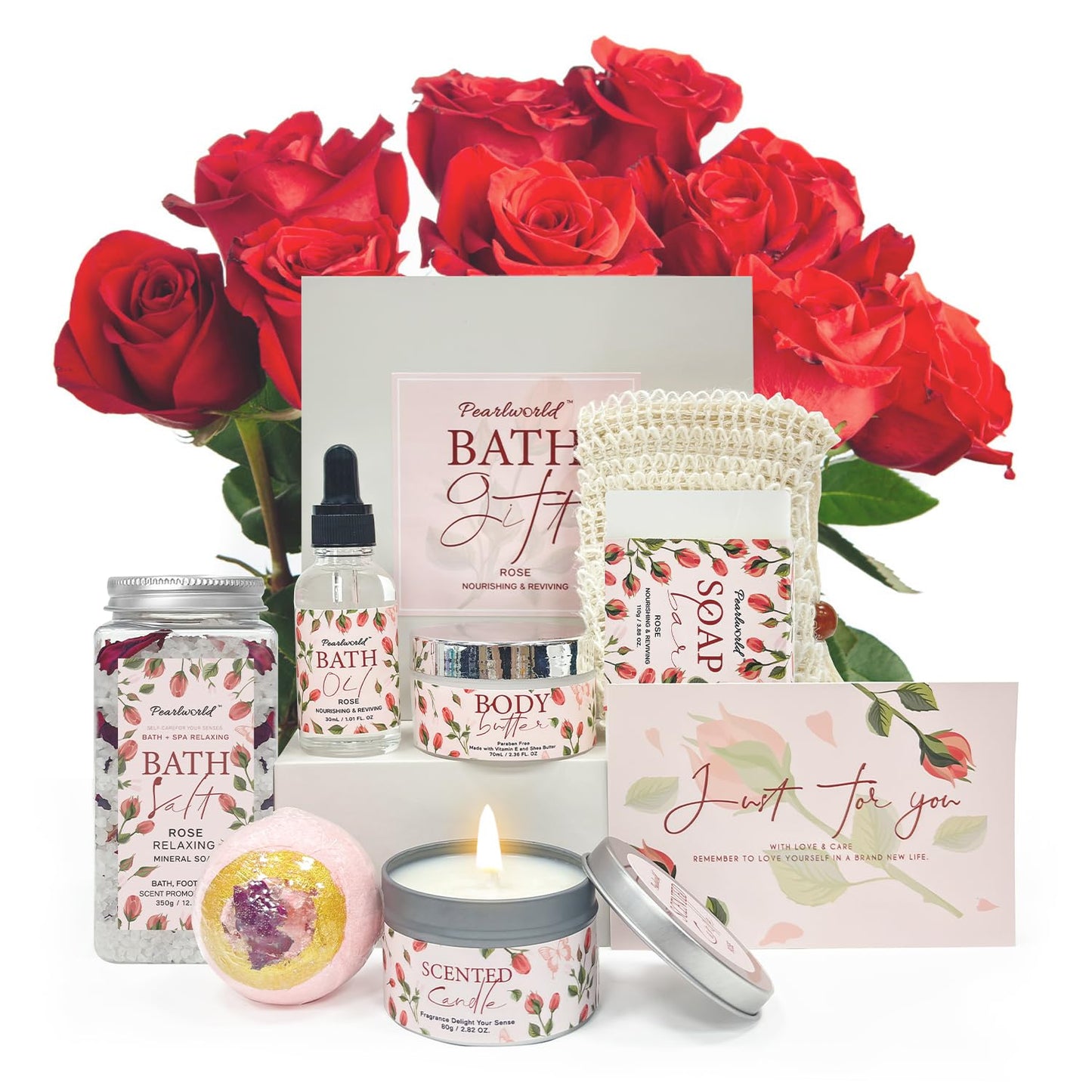 Spa Kit for Women, 12 Pcs Luxury Bath Skin Care Shower Bath Set, Spa Gift Sets with Reusable Bag, Bath Bomb, Christams Birthday Gifts for Teen Girls, Her, Mom