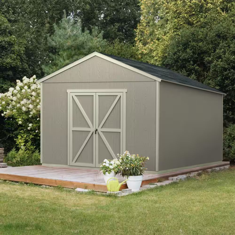Do-It Yourself Astoria 12 Ft. X 20 Ft. Wood Garden Shed Storage with Smartside and Floor System Included (240 Sq. Ft.)
