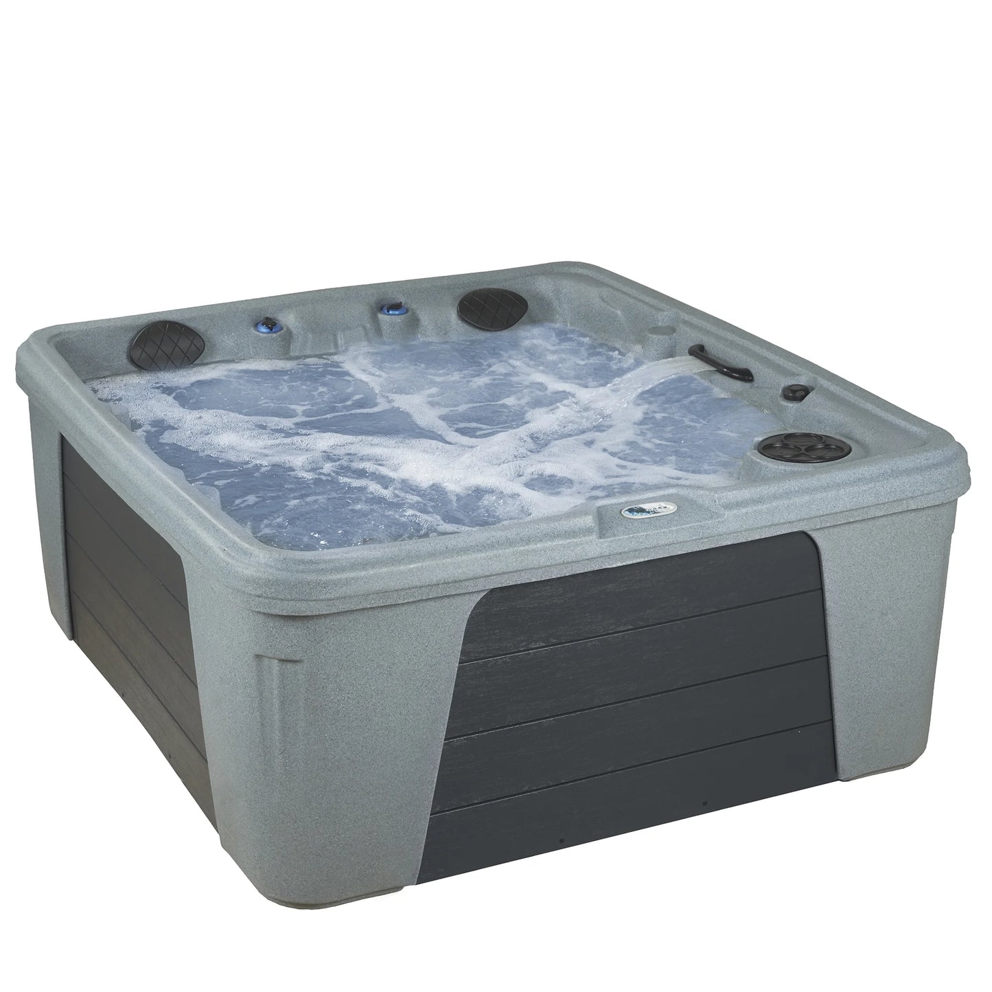 Trend 28-Jets Lounger Hot Tub Seats 5, Plug & Play, Gray, Rectangle, by