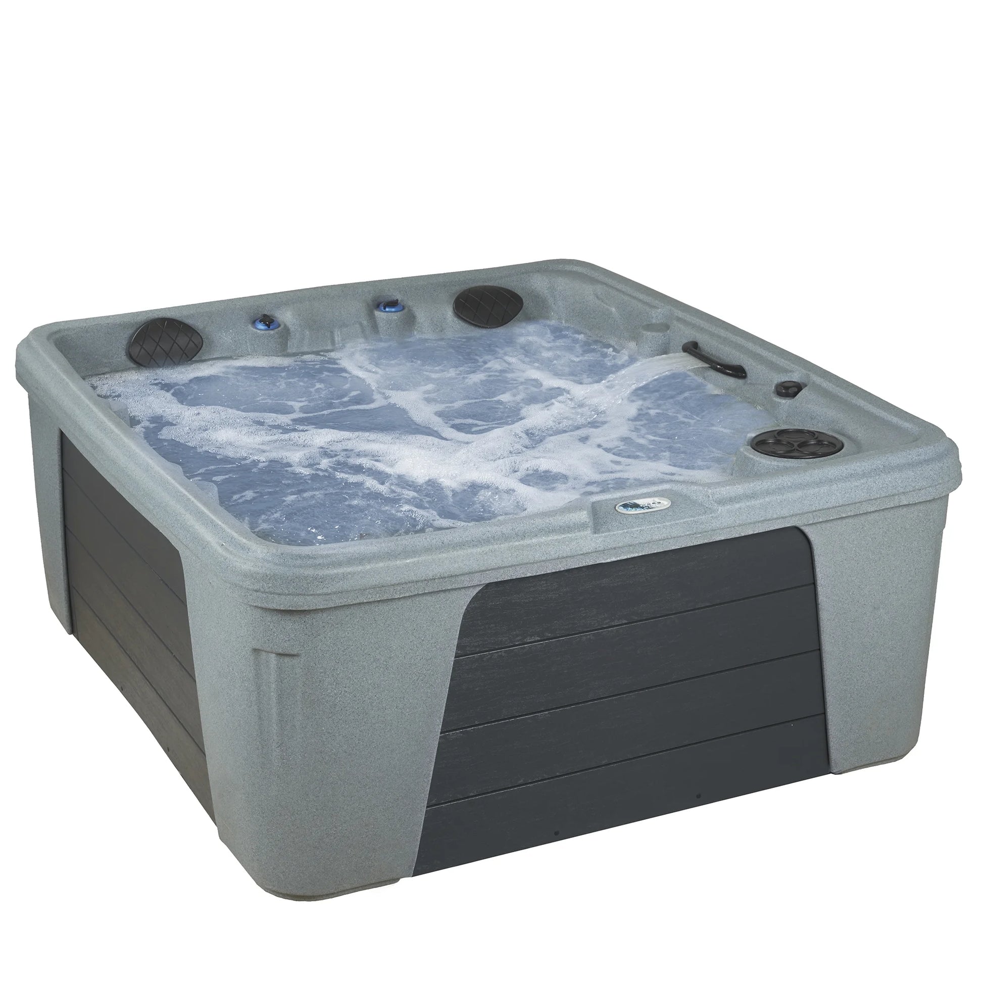 Trend 28-Jets Lounger Hot Tub Seats 5, Plug & Play, Gray, Rectangle, by