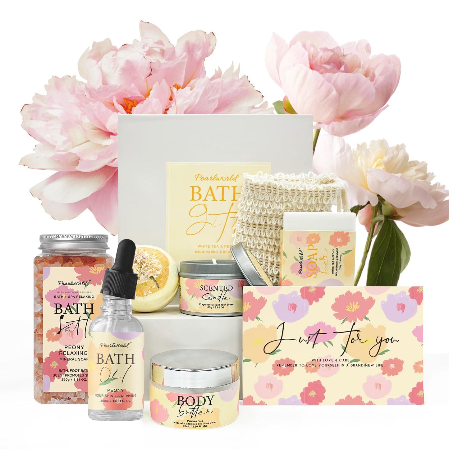 Spa Kit for Women, 12 Pcs Luxury Bath Skin Care Shower Bath Set, Spa Gift Sets with Reusable Bag, Bath Bomb, Christams Birthday Gifts for Teen Girls, Her, Mom