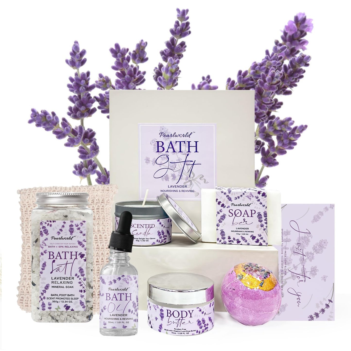 Spa Kit for Women, 12 Pcs Luxury Bath Skin Care Shower Bath Set, Spa Gift Sets with Reusable Bag, Bath Bomb, Christams Birthday Gifts for Teen Girls, Her, Mom