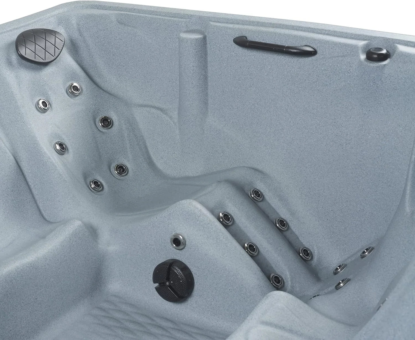 Trend 28-Jets Lounger Hot Tub Seats 5, Plug & Play, Gray, Rectangle, by