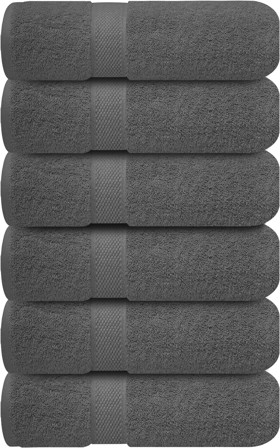 Luxury Wash Cloths for Showering [13X13] – 100% Cotton Washcloths [Pack of 12], Soft and Absorbent Face Towels for Bathroom Wash Clothes, Gym, and Spa (Brilliant White)