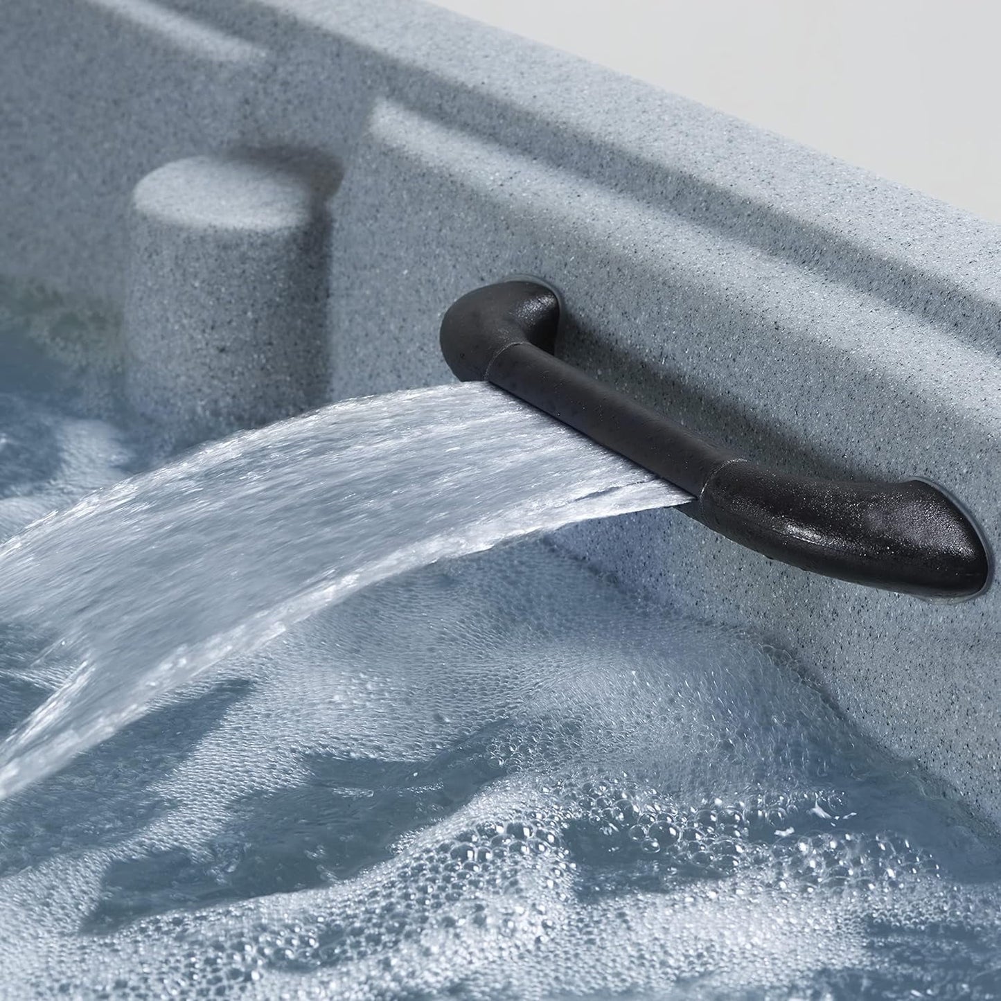 Trend 28-Jets Lounger Hot Tub Seats 5, Plug & Play, Gray, Rectangle, by