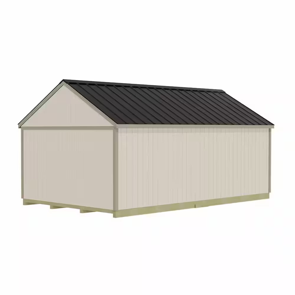Shedquarters 12 Ft. X 20 Ft. Wood Shed Kit with Spacious Barn Doors and Extra Walk-In Door (240 Sq. Ft.)