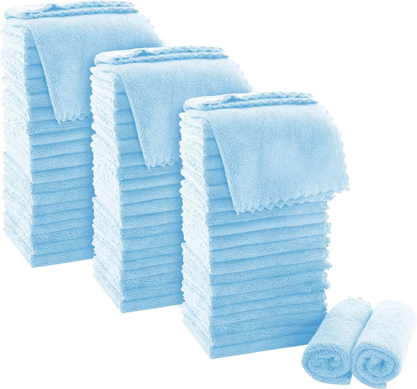 Ultra Soft Premium Washcloths Set - 12 X 12 Inches - 24 Pack - Quick Drying - Highly Absorbent Coral Velvet Bathroom Wash Clothes - Use as Bath, Spa, Facial, Fingertip Towel (Grey)